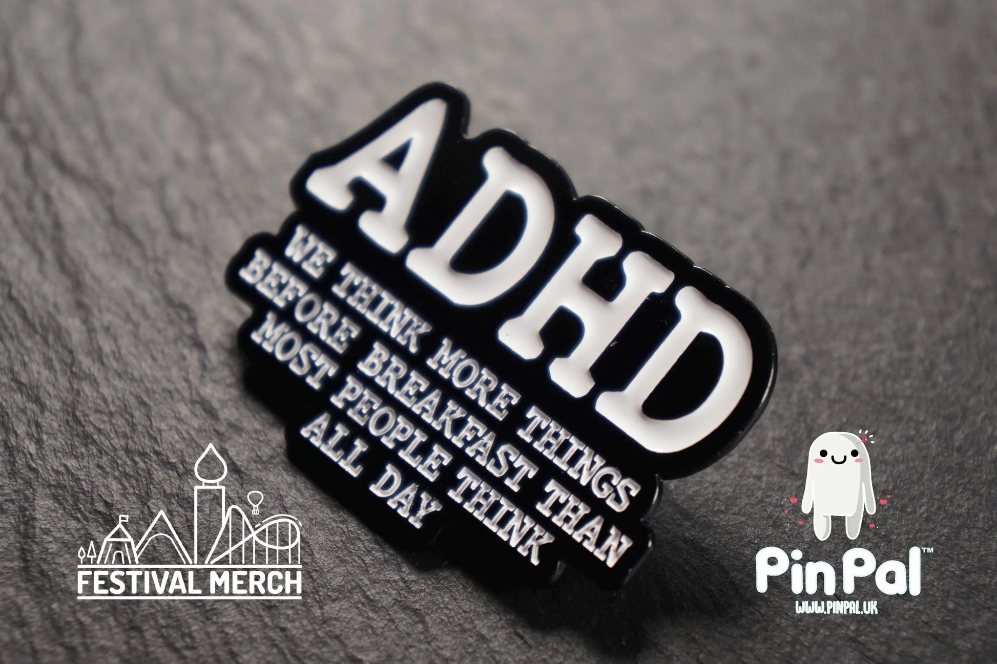 ADHD Enamel Pin - PinPal UK087 - Pin Badge