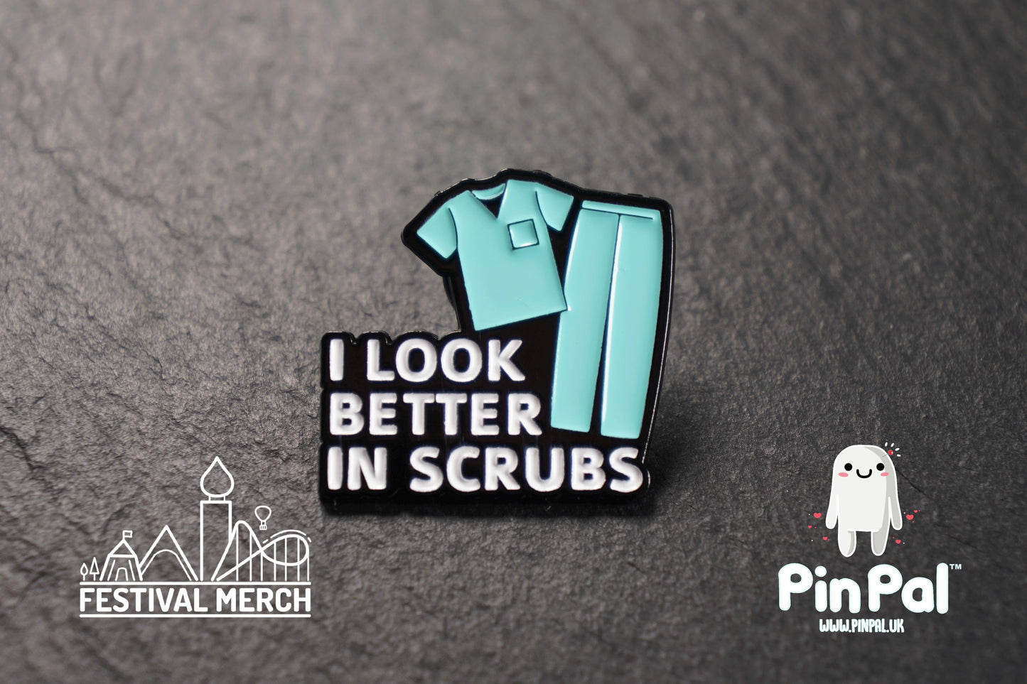 Funny Enamel Pin - PinPal UK091 - Pin Badges - Funny Gift, Music Gift, Anime Gift, Cute Gift, Positive gift, Cheeky Rude Gift, Unique Gift