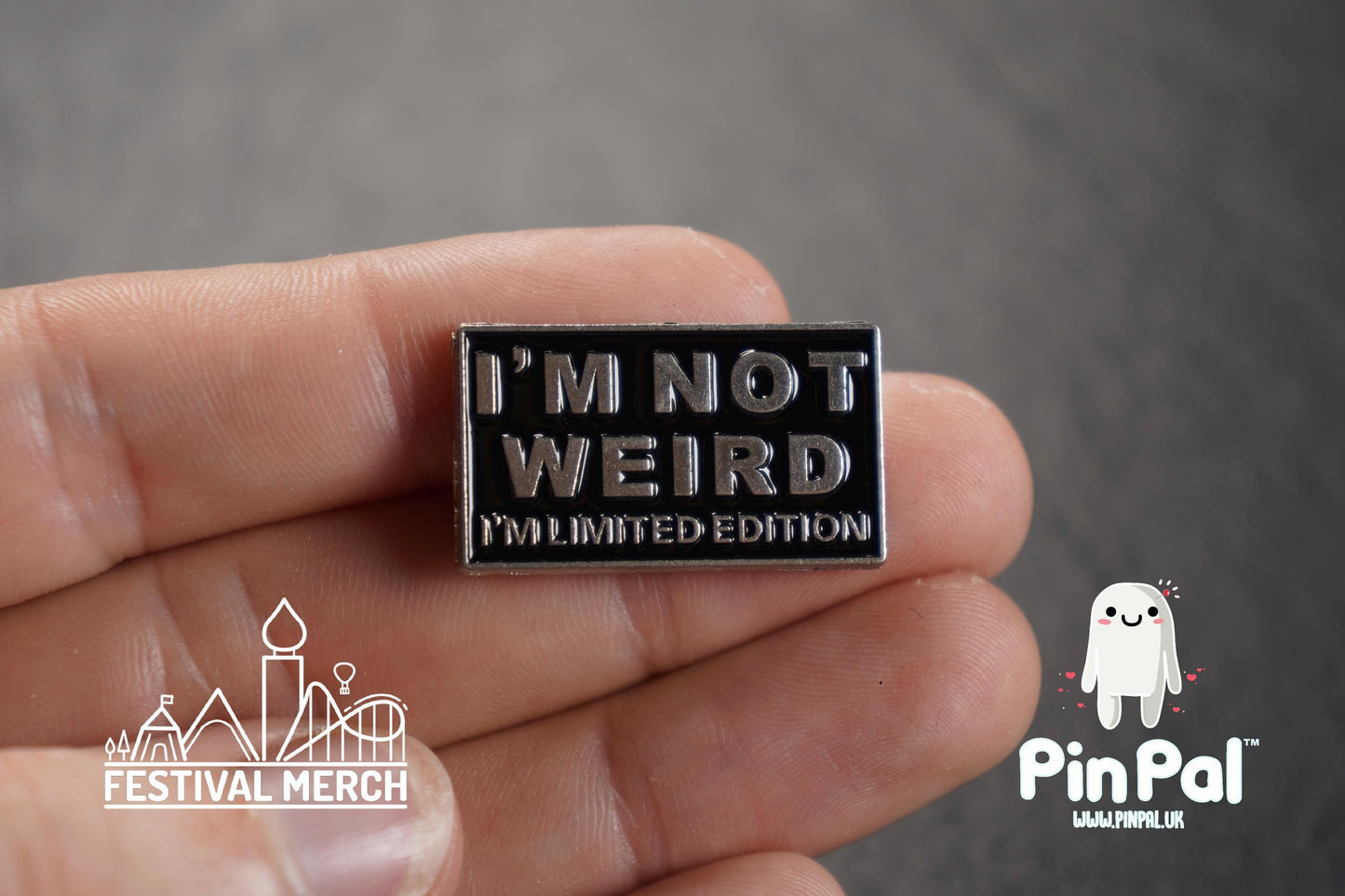 Funny Enamel Pin - PinPal UK094 - Pin Badges - Funny Gift, Music Gift, Anime Gift, Cute Gift, Positive gift, Cheeky Rude Gift, Unique Gift