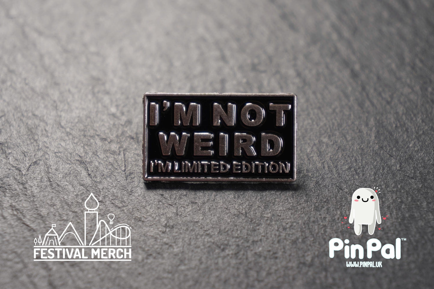 Funny Enamel Pin - PinPal UK094 - Pin Badges - Funny Gift, Music Gift, Anime Gift, Cute Gift, Positive gift, Cheeky Rude Gift, Unique Gift