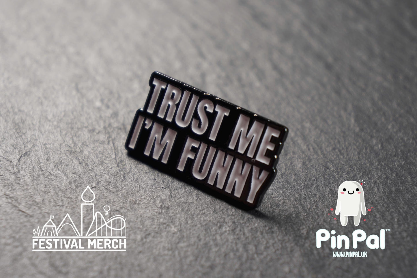 Funny Enamel Pin - PinPal UK095 - Pin Badges - Funny Gift, Music Gift, Anime Gift, Cute Gift, Positive gift, Cheeky Rude Gift, Unique Gift