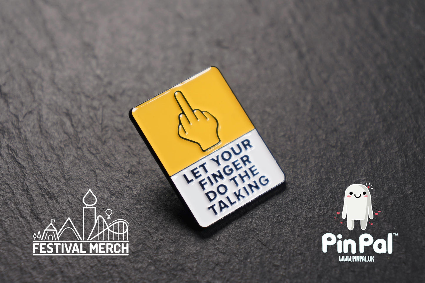 Funny Enamel Pin - PinPal UK097 - Pin Badges - Funny Gift, Music Gift, Anime Gift, Cute Gift, Positive gift, Cheeky Rude Gift, Unique Gift