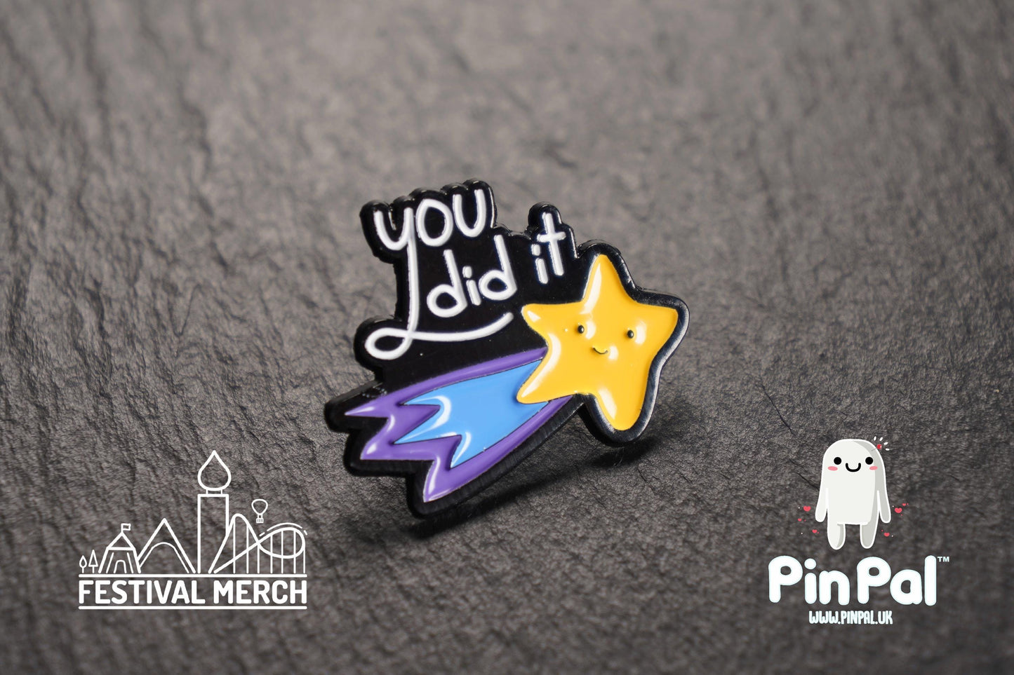 Funny Enamel Pin - PinPal UK099 - Pin Badges - Funny Gift, Music Gift, Anime Gift, Cute Gift, Positive gift, Cheeky Rude Gift, Unique Gift
