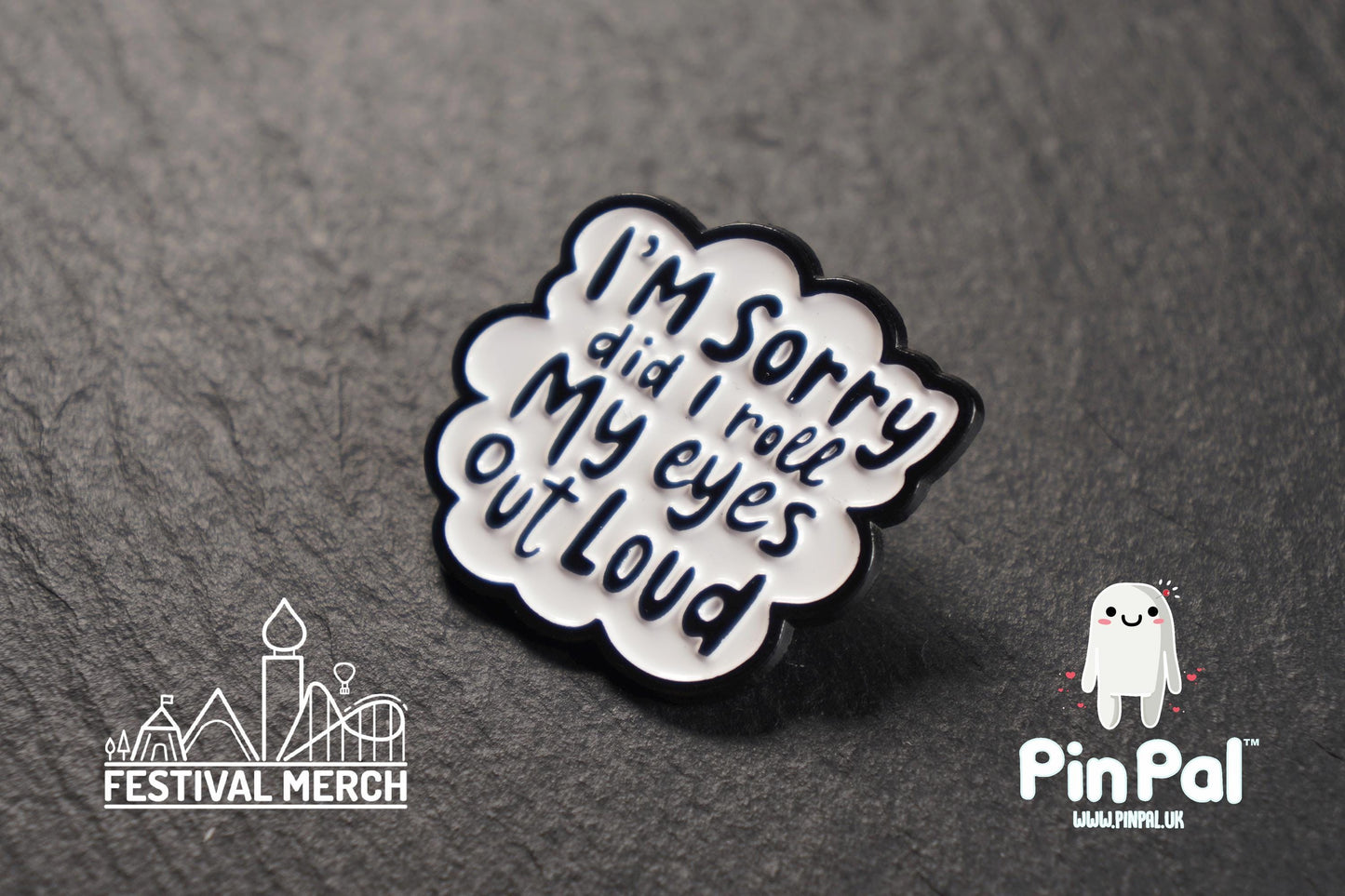 Funny Enamel Pin - PinPal UK100 - Pin Badges - Funny Gift, Music Gift, Anime Gift, Cute Gift, Positive gift, Cheeky Rude Gift, Unique Gift