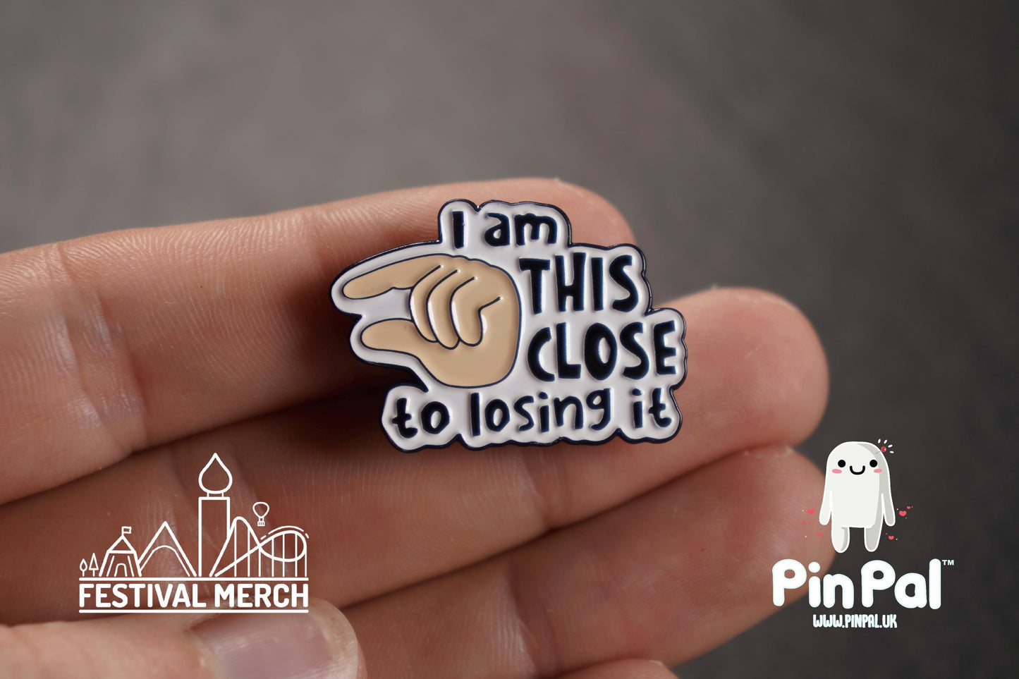 Funny Enamel Pin - PinPal UK101 - Pin Badges - Funny Gift, Music Gift, Anime Gift, Cute Gift, Positive gift, Cheeky Rude Gift, Unique Gift