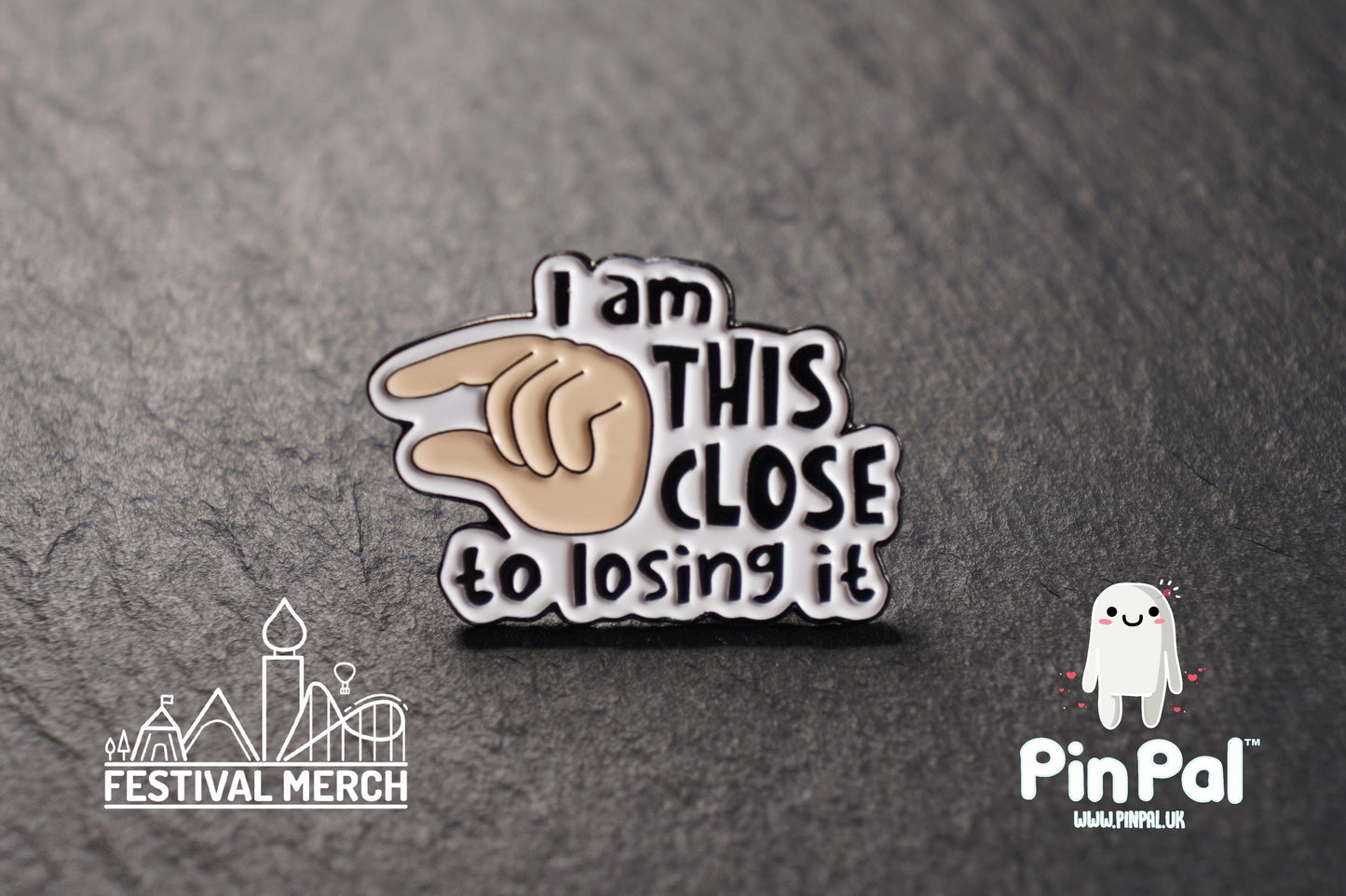 Funny Enamel Pin - PinPal UK101 - Pin Badges - Funny Gift, Music Gift, Anime Gift, Cute Gift, Positive gift, Cheeky Rude Gift, Unique Gift