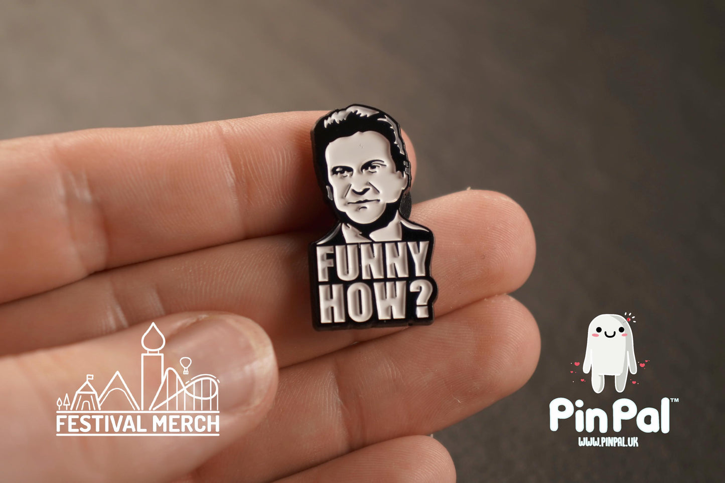 Funny Enamel Pin - PinPal UK102 - Pin Badges - Funny Gift, Music Gift, Anime Gift, Cute Gift, Positive gift, Cheeky Rude Gift, Unique Gift