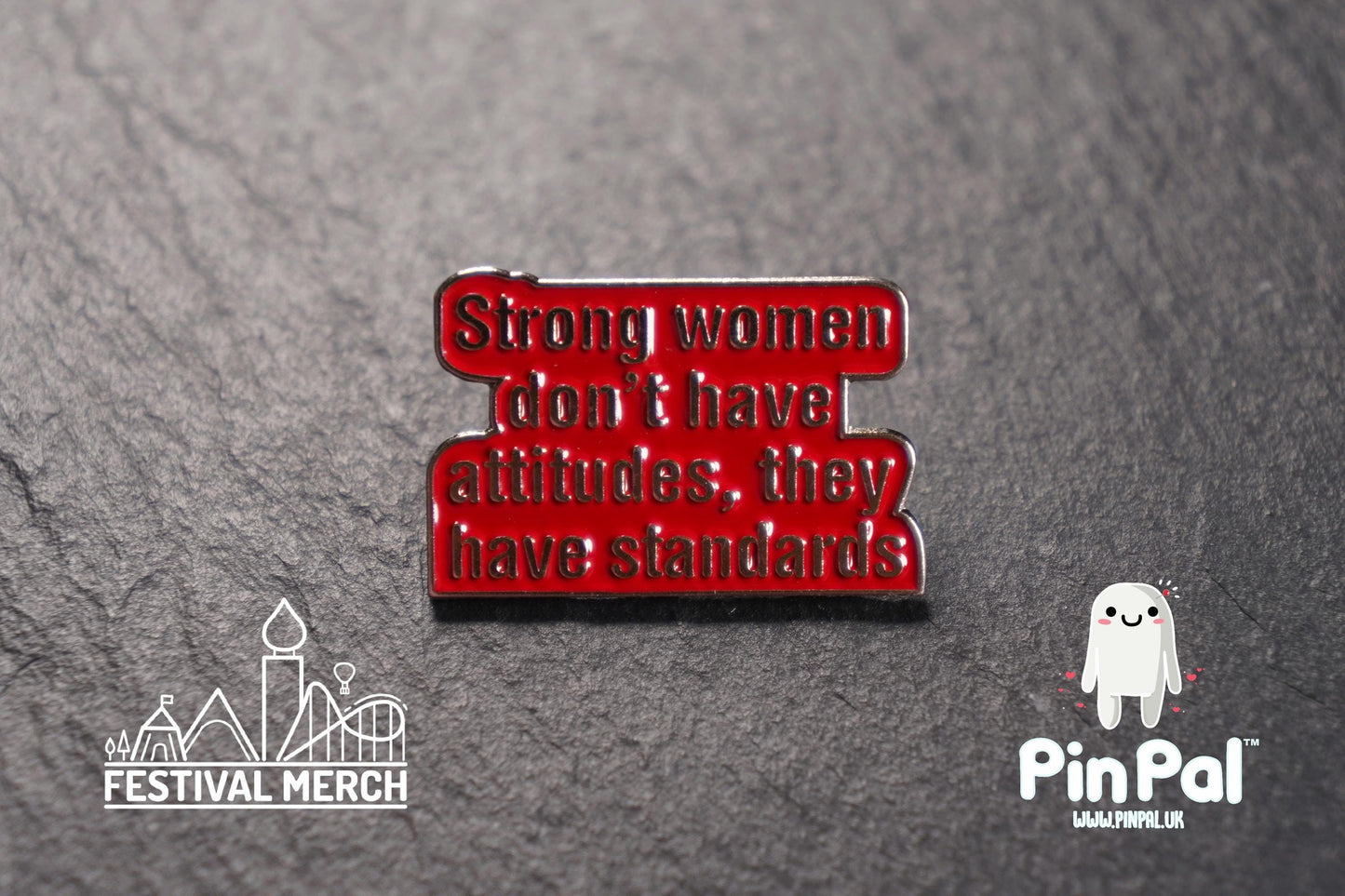 Funny Enamel Pin - PinPal UK105 - Pin Badges - Funny Gift, Music Gift, Anime Gift, Cute Gift, Positive gift, Cheeky Rude Gift, Unique Gift