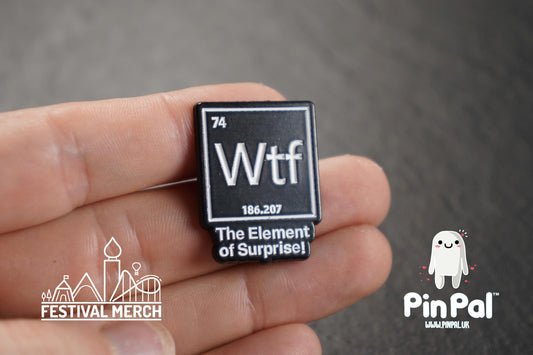 Funny Enamel Pin - PinPal UK108 - Pin Badges - Funny Gift, Music Gift, Anime Gift, Cute Gift, Positive gift, Cheeky Rude Gift, Unique Gift