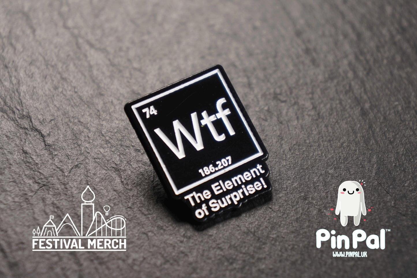 Funny Enamel Pin - PinPal UK108 - Pin Badges - Funny Gift, Music Gift, Anime Gift, Cute Gift, Positive gift, Cheeky Rude Gift, Unique Gift