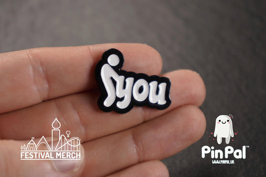 Funny Enamel Pin - PinPal UK109 - Pin Badges - Funny Gift, Music Gift, Anime Gift, Cute Gift, Positive gift, Cheeky Rude Gift, Unique Gift