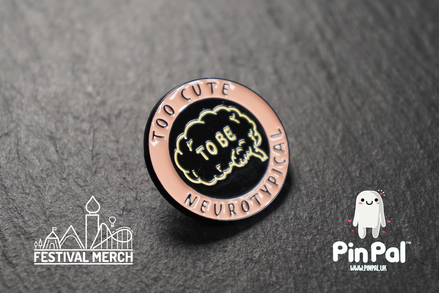 Funny Enamel Pin - PinPal UK111 - Pin Badges - Funny Gift, Music Gift, Anime Gift, Cute Gift, Positive gift, Cheeky Rude Gift, Unique Gift