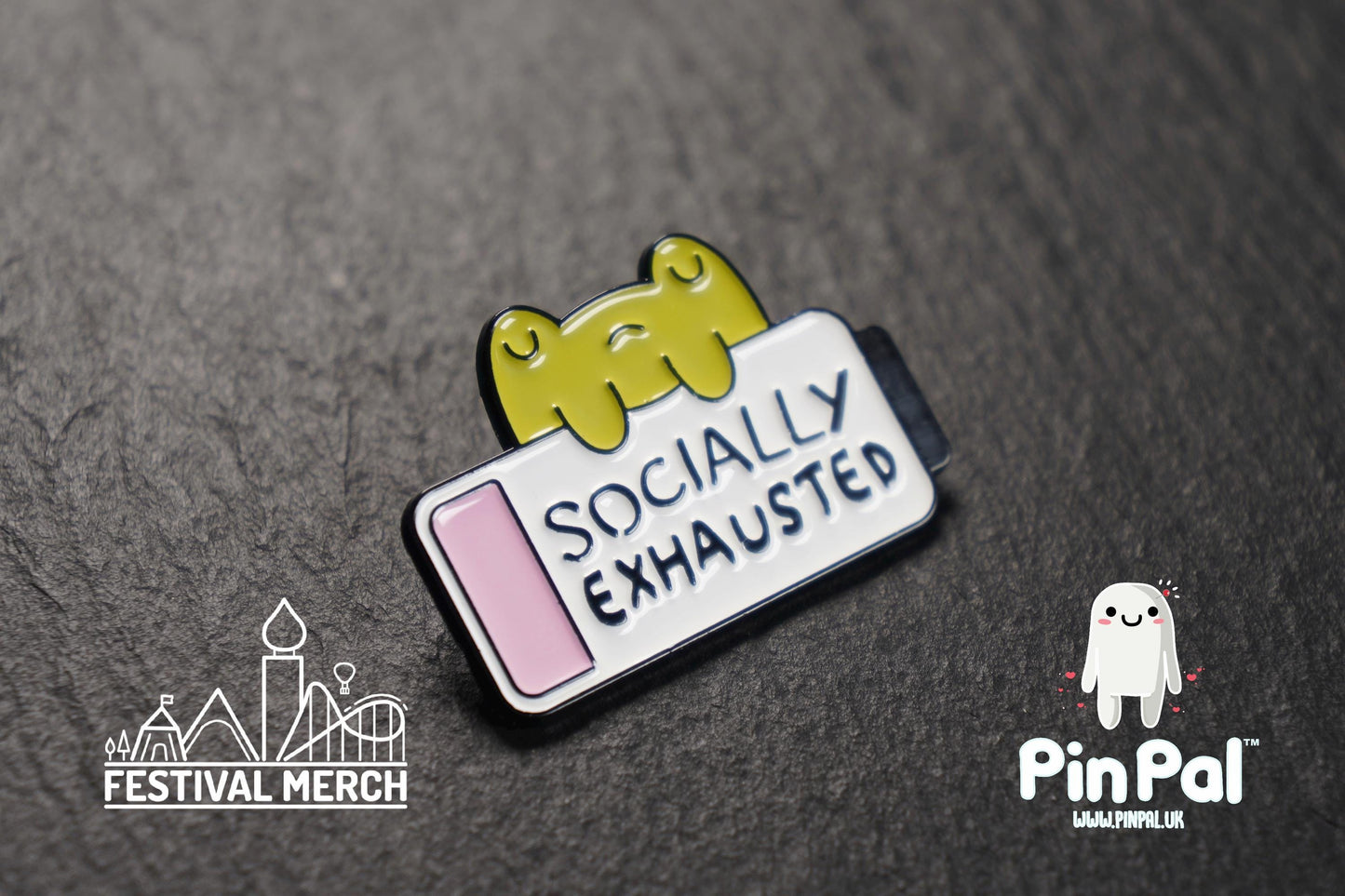 Funny Enamel Pin - PinPal UK116 - Pin Badges - Funny Gift, Music Gift, Anime Gift, Cute Gift, Positive gift, Cheeky Rude Gift, Unique Gift