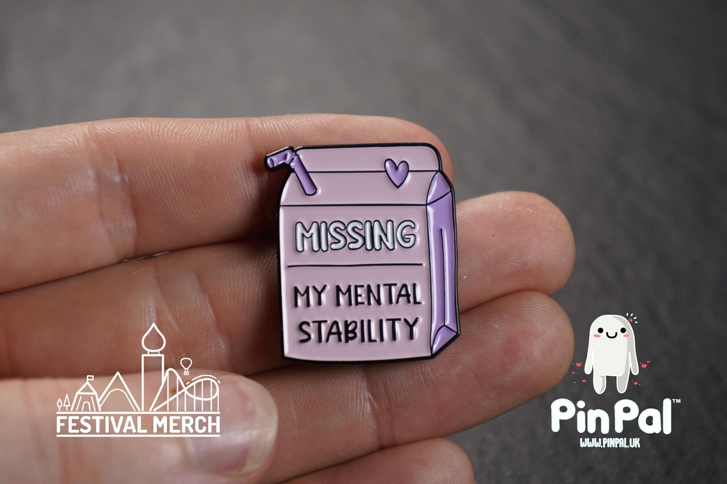 Funny Enamel Pin - PinPal UK118 - Pin Badges - Funny Gift, Music Gift, Anime Gift, Cute Gift, Positive gift, Cheeky Rude Gift, Unique Gift