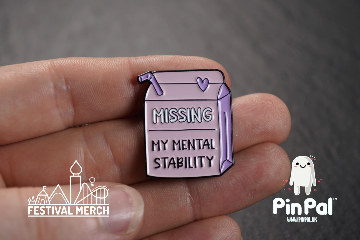 Funny Enamel Pin - PinPal UK118 - Pin Badges - Funny Gift, Music Gift, Anime Gift, Cute Gift, Positive gift, Cheeky Rude Gift, Unique Gift