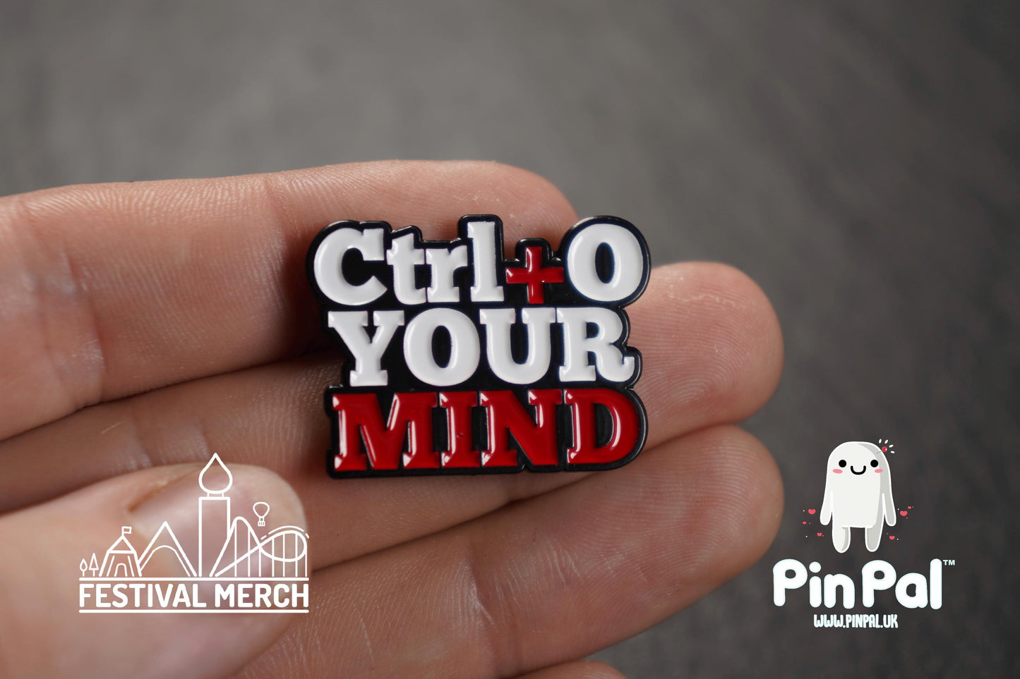 Funny Enamel Pin - PinPal UK120 - Pin Badges - Funny Gift, Music Gift, Anime Gift, Cute Gift, Positive gift, Cheeky Rude Gift, Unique Gift