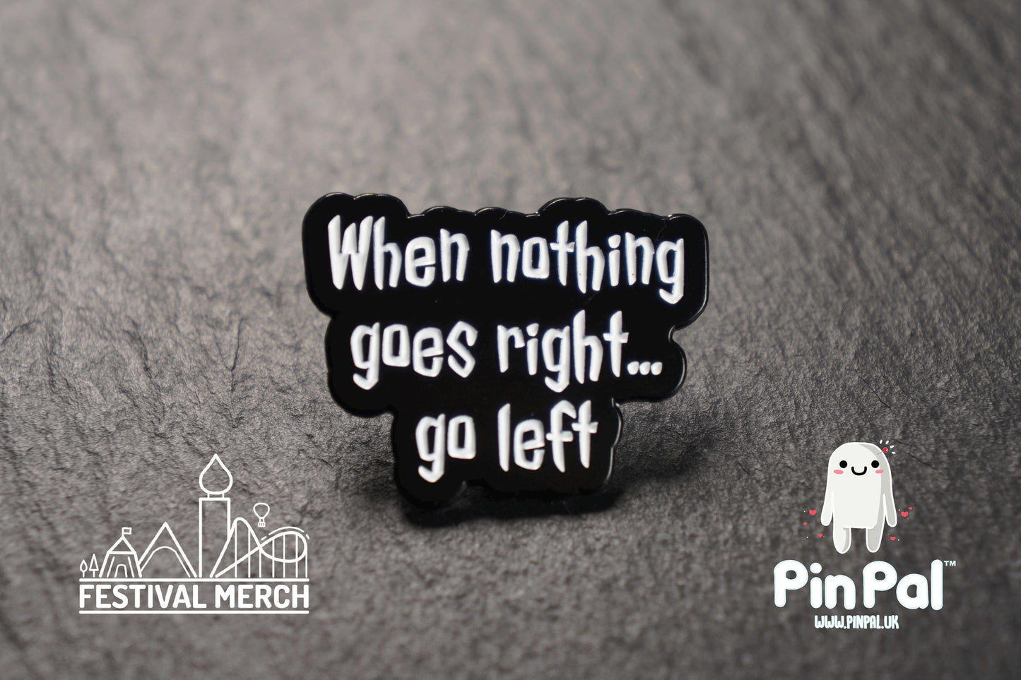 Funny Enamel Pin - PinPal UK121 - Pin Badges - Funny Gift, Music Gift, Anime Gift, Cute Gift, Positive gift, Cheeky Rude Gift, Unique Gift