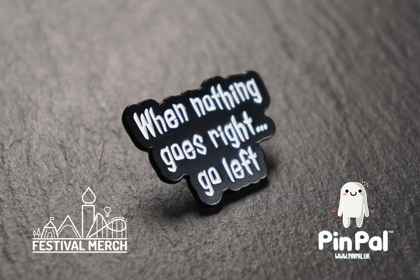 Funny Enamel Pin - PinPal UK121 - Pin Badges - Funny Gift, Music Gift, Anime Gift, Cute Gift, Positive gift, Cheeky Rude Gift, Unique Gift