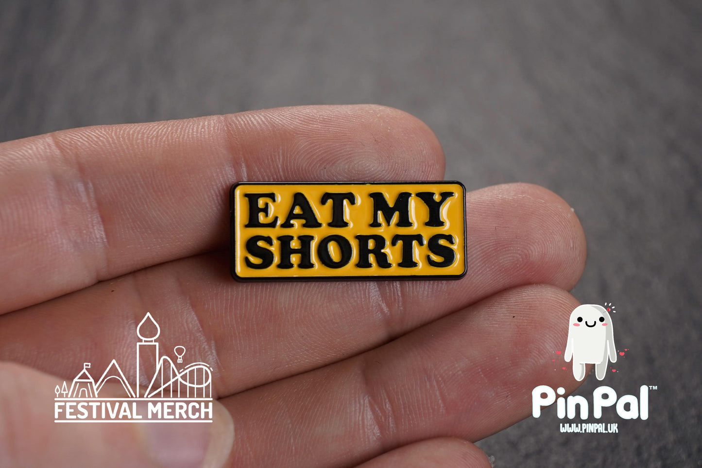 Funny Enamel Pin - PinPal UK127 - Pin Badges - Funny Gift, Music Gift, Anime Gift, Cute Gift, Positive gift, Cheeky Rude Gift, Unique Gift