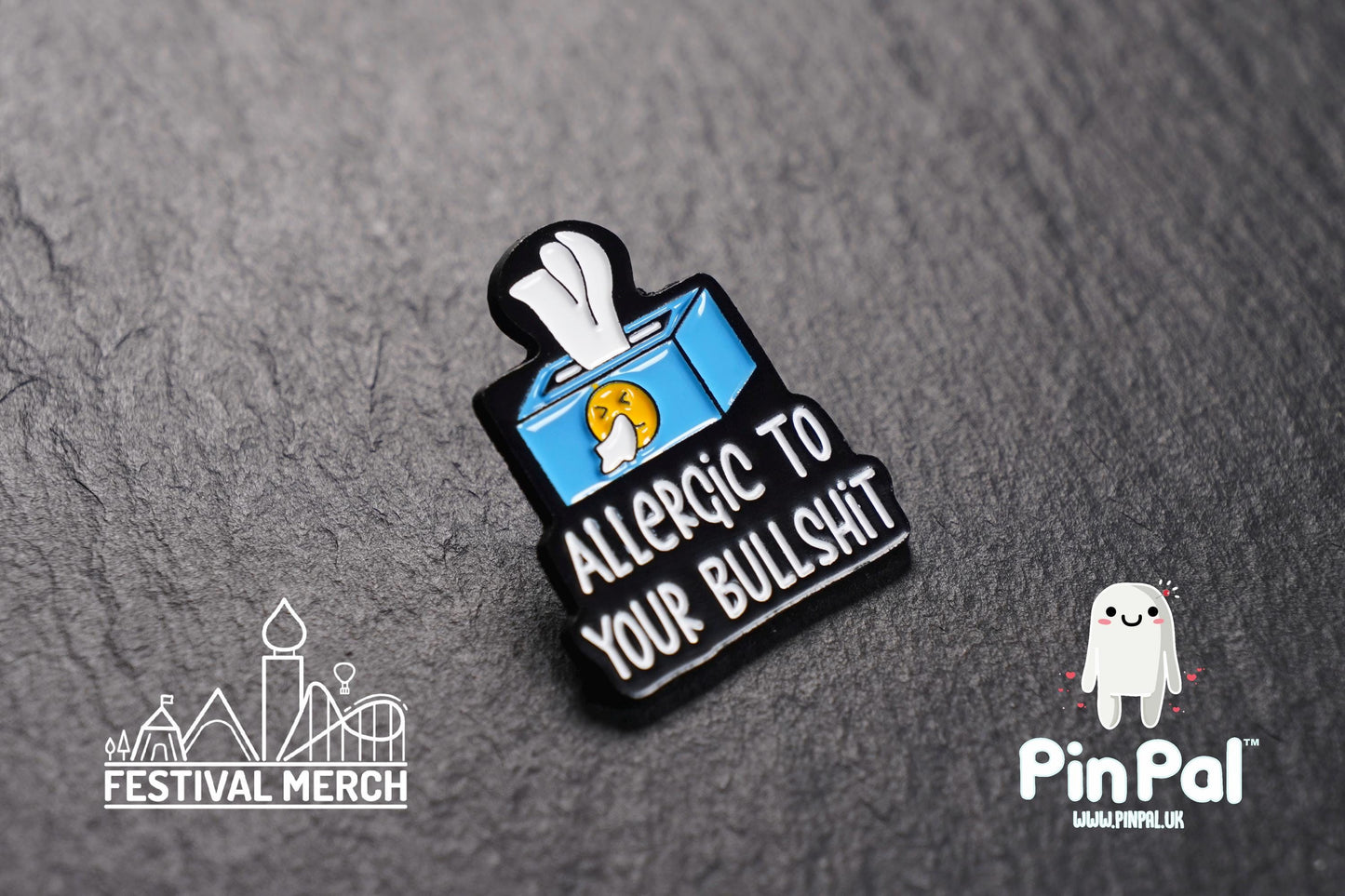 Funny Enamel Pin - PinPal UK128 - Pin Badges - Funny Gift, Music Gift, Anime Gift, Cute Gift, Positive gift, Cheeky Rude Gift, Unique Gift