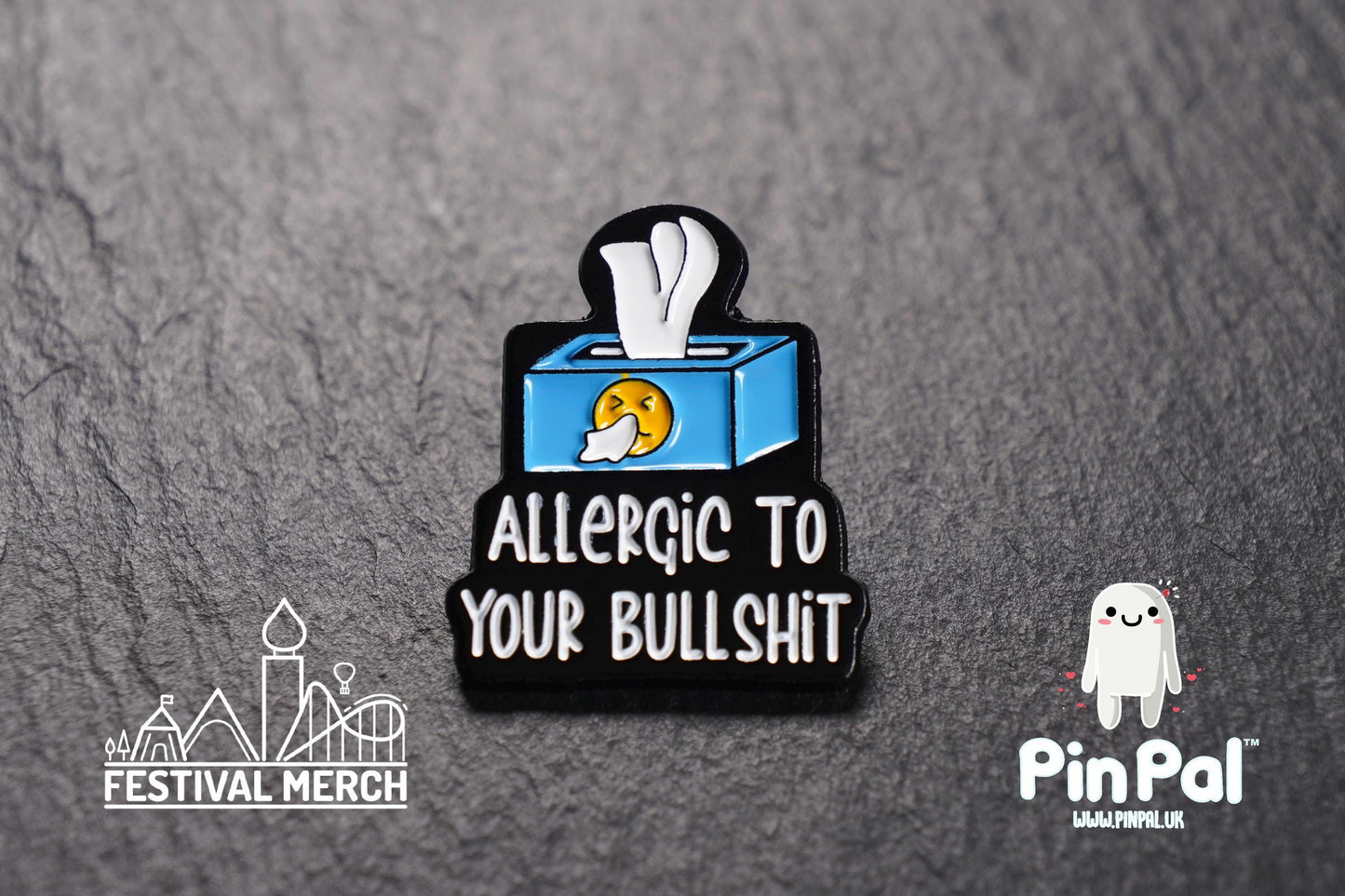 Funny Enamel Pin - PinPal UK128 - Pin Badges - Funny Gift, Music Gift, Anime Gift, Cute Gift, Positive gift, Cheeky Rude Gift, Unique Gift