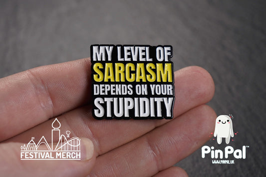 Funny Enamel Pin - PinPal UK132 - Pin Badges - Funny Gift, Music Gift, Anime Gift, Cute Gift, Positive gift, Cheeky Rude Gift, Unique Gift