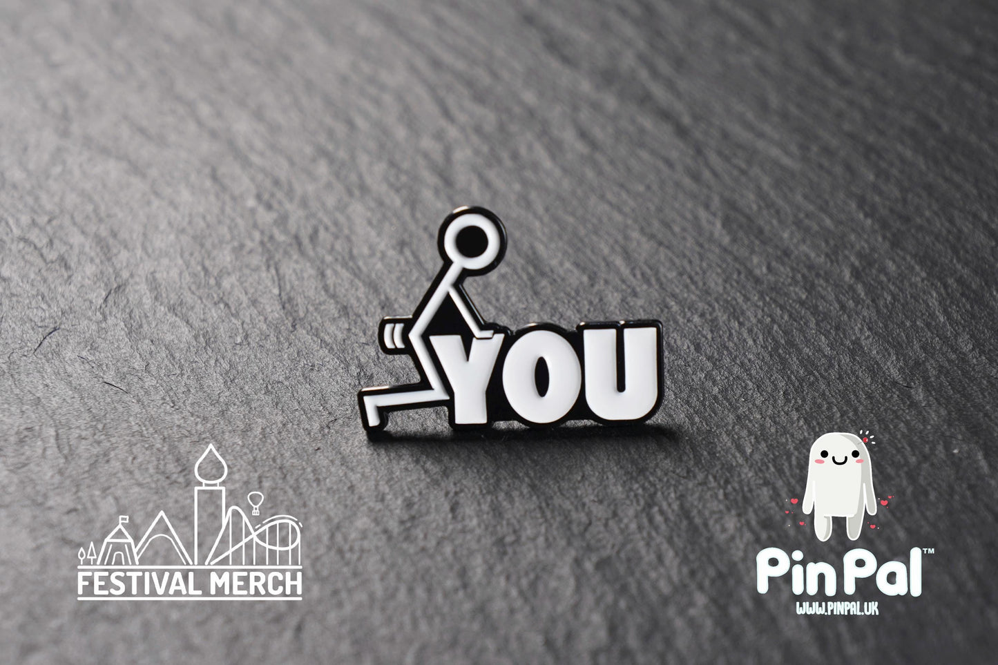 Funny Enamel Pin - PinPal UK135 - Pin Badges - Funny Gift, Music Gift, Anime Gift, Cute Gift, Positive gift, Cheeky Rude Gift, Unique Gift