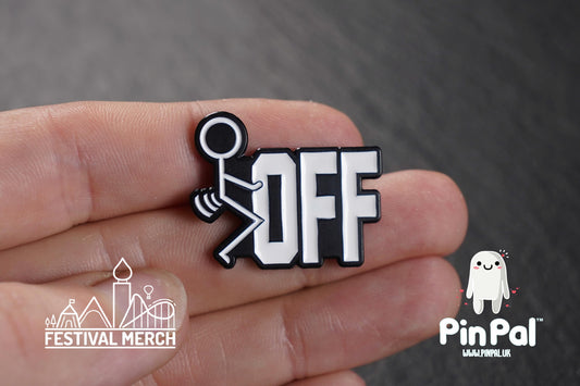Funny Enamel Pin - PinPal UK138 - Pin Badges - Funny Gift, Music Gift, Anime Gift, Cute Gift, Positive gift, Cheeky Rude Gift, Unique Gift