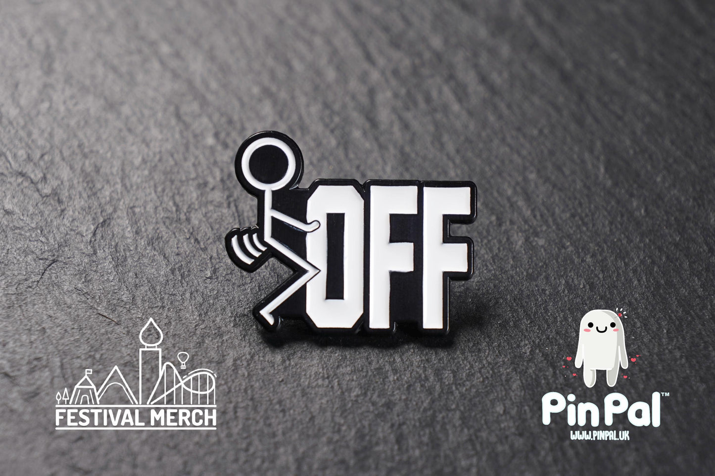 Funny Enamel Pin - PinPal UK138 - Pin Badges - Funny Gift, Music Gift, Anime Gift, Cute Gift, Positive gift, Cheeky Rude Gift, Unique Gift