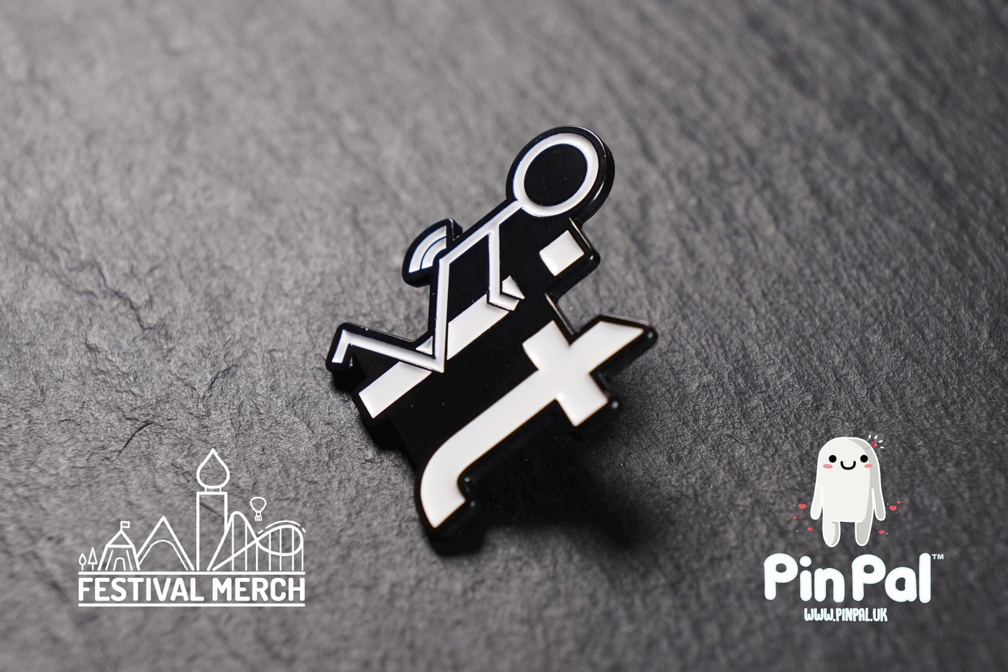 Funny Enamel Pin - PinPal UK140 - Pin Badges - Funny Gift, Music Gift, Anime Gift, Cute Gift, Positive gift, Cheeky Rude Gift, Unique Gift