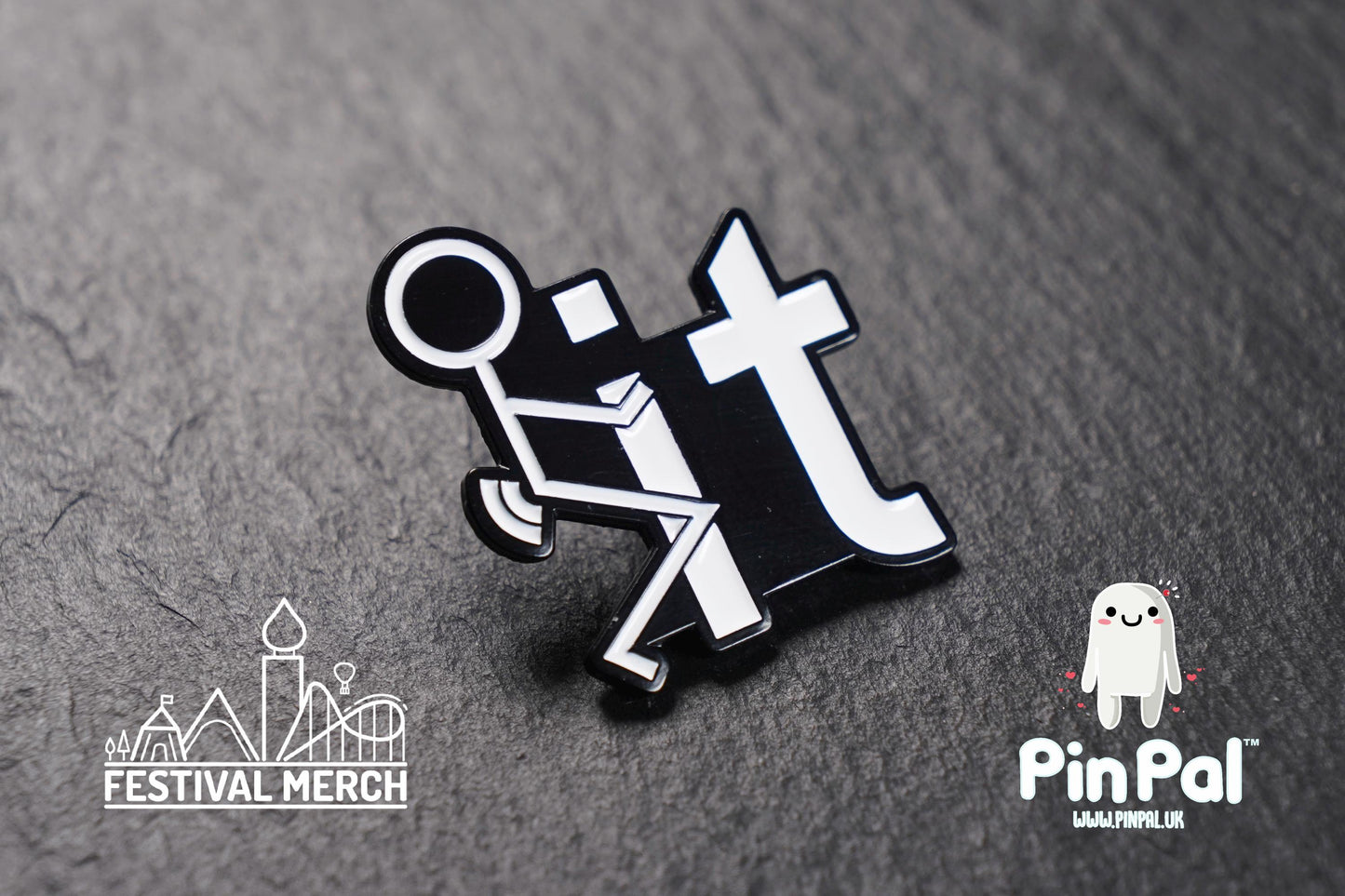 Funny Enamel Pin - PinPal UK140 - Pin Badges - Funny Gift, Music Gift, Anime Gift, Cute Gift, Positive gift, Cheeky Rude Gift, Unique Gift