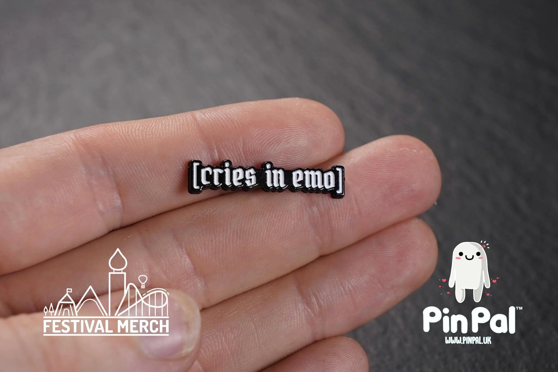 Funny Enamel Pin - PinPal UK147 - Pin Badges - Funny Gift, Music Gift, Anime Gift, Cute Gift, Positive gift, Cheeky Rude Gift, Unique Gift