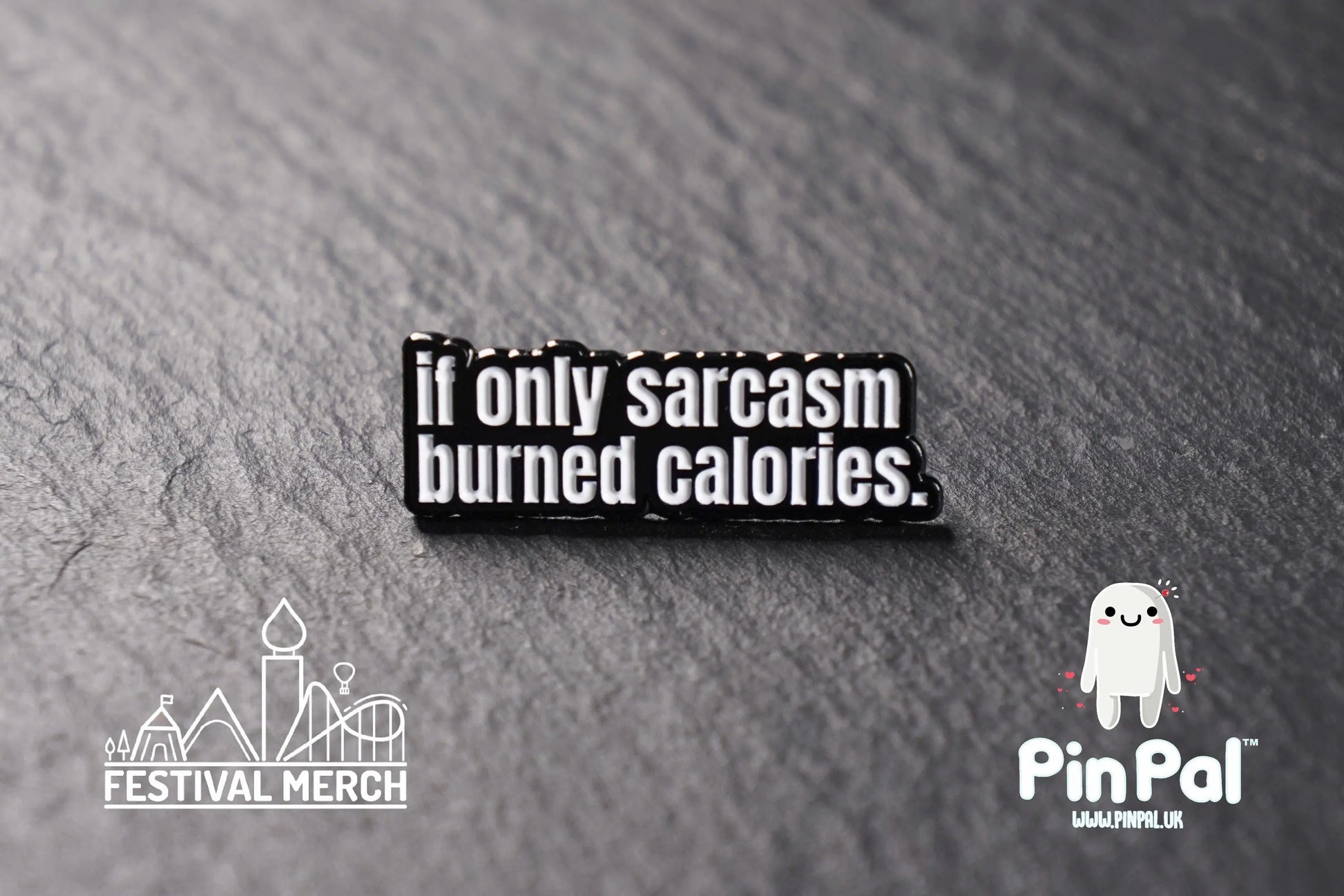Funny Enamel Pin - PinPal UK149 - Pin Badges - Funny Gift, Music Gift, Anime Gift, Cute Gift, Positive gift, Cheeky Rude Gift, Unique Gift