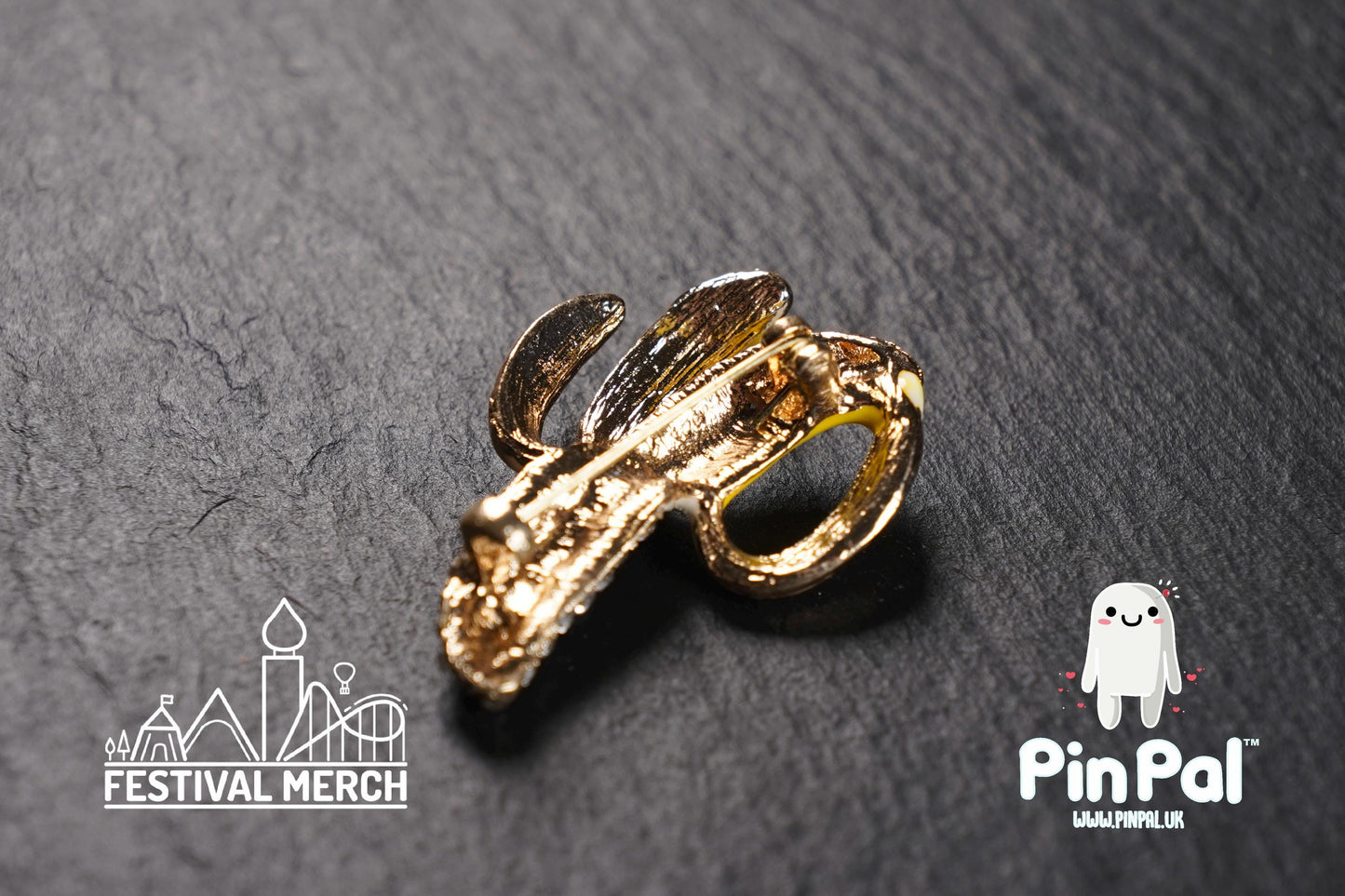 Banana Enamel Pin - PinPal UK150 - Pin Badges - Funny Gift, Music Gift, Anime Gift, Cute Gift, Positive gift, Cheeky Rude Gift, Unique Gift
