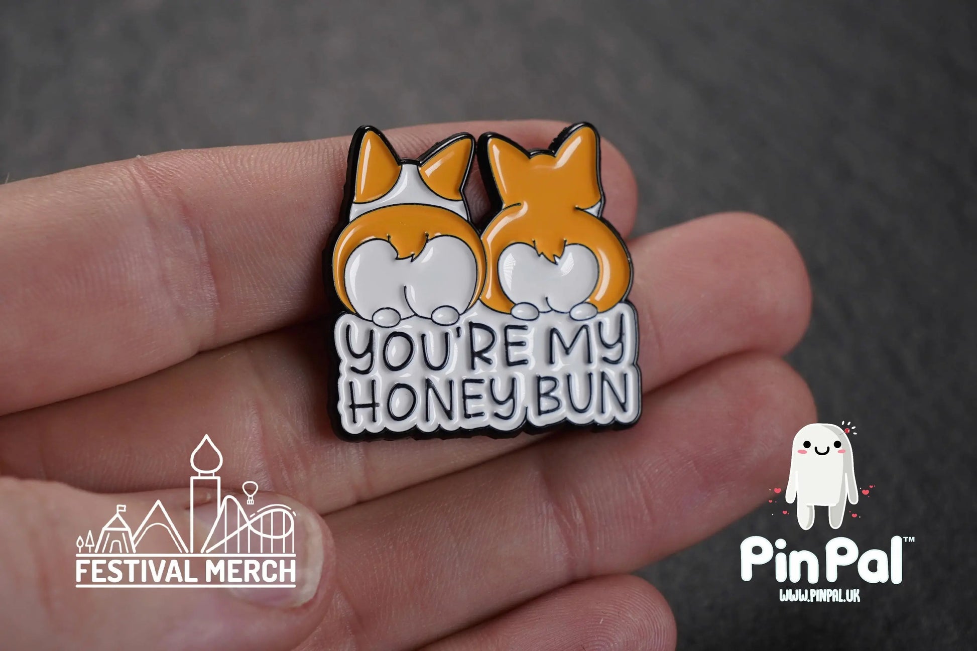 Funny Enamel Pin - PinPal UK158 - Pin Badges - Funny Gift, Music Gift, Anime Gift, Cute Gift, Positive gift, Cheeky Rude Gift, Unique Gift