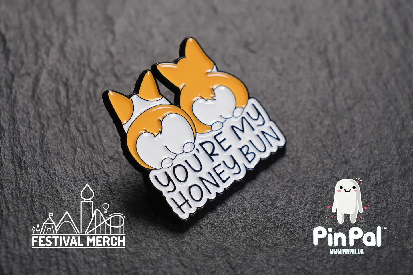 Funny Enamel Pin - PinPal UK158 - Pin Badges - Funny Gift, Music Gift, Anime Gift, Cute Gift, Positive gift, Cheeky Rude Gift, Unique Gift