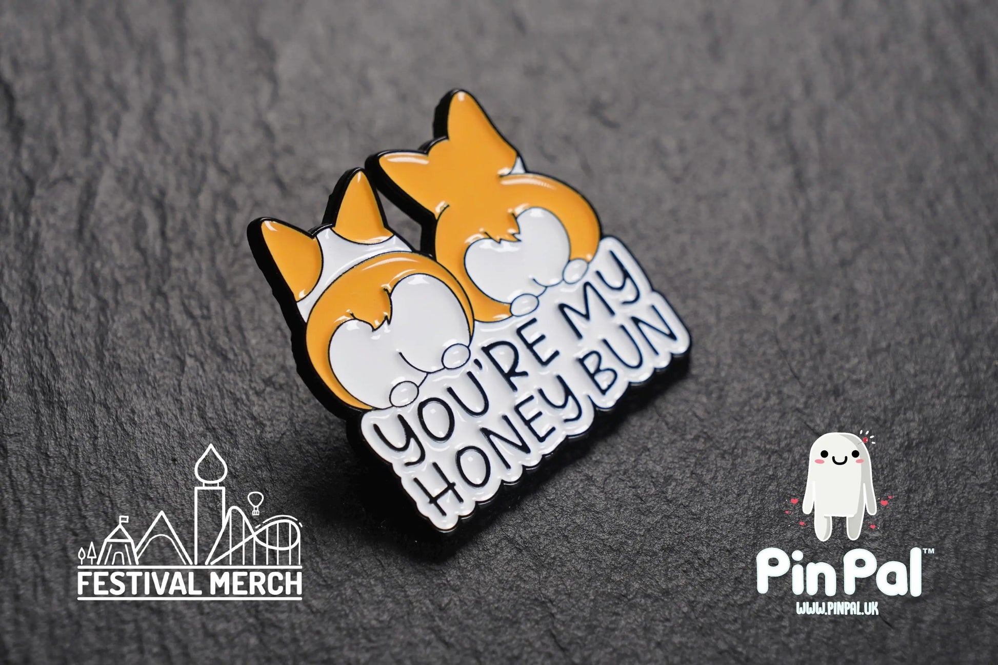 Funny Enamel Pin - PinPal UK158 - Pin Badges - Funny Gift, Music Gift, Anime Gift, Cute Gift, Positive gift, Cheeky Rude Gift, Unique Gift