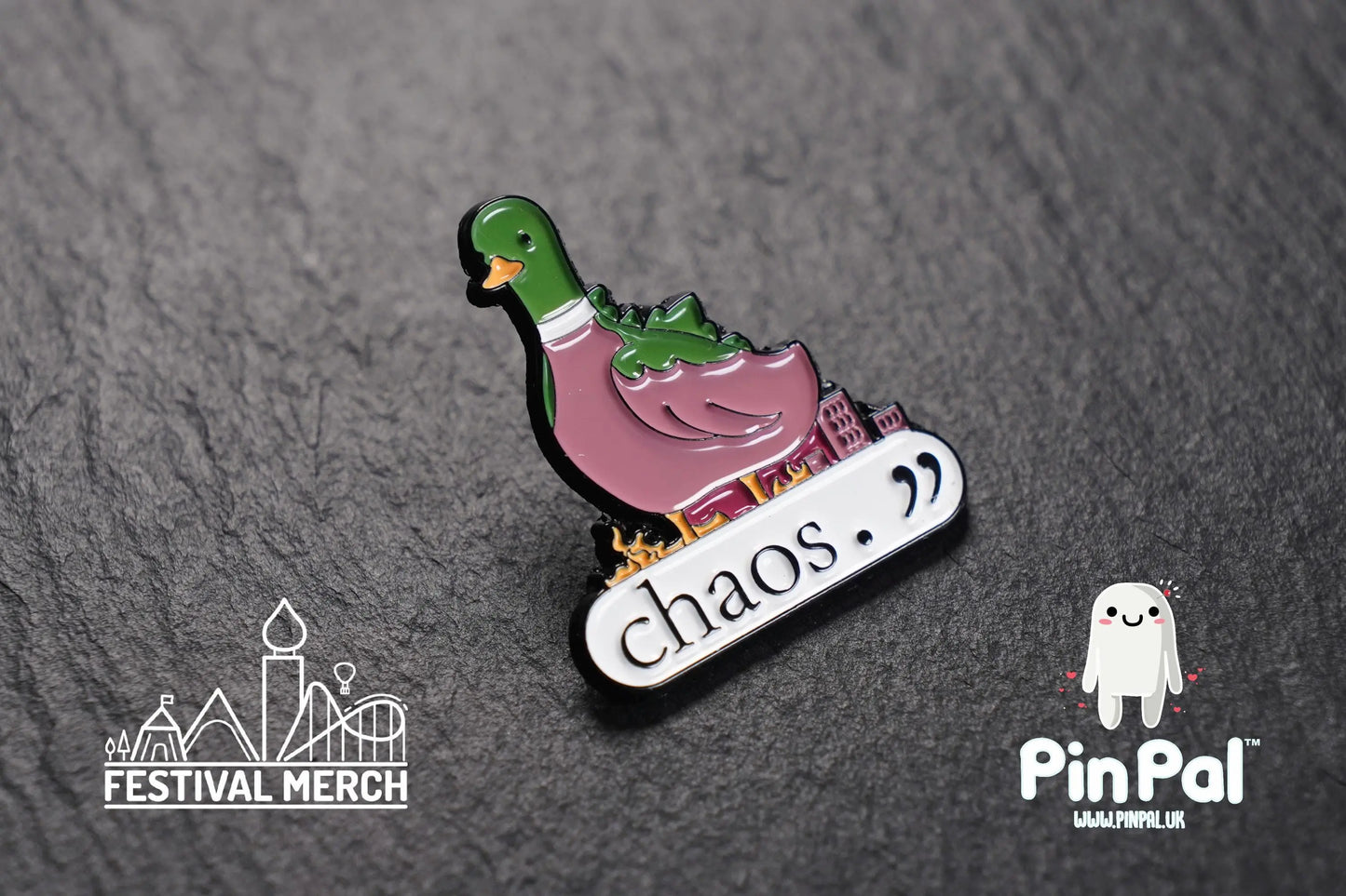Funny Enamel Pin - PinPal UK159 - Pin Badges - Funny Gift, Music Gift, Anime Gift, Cute Gift, Positive gift, Cheeky Rude Gift, Unique Gift