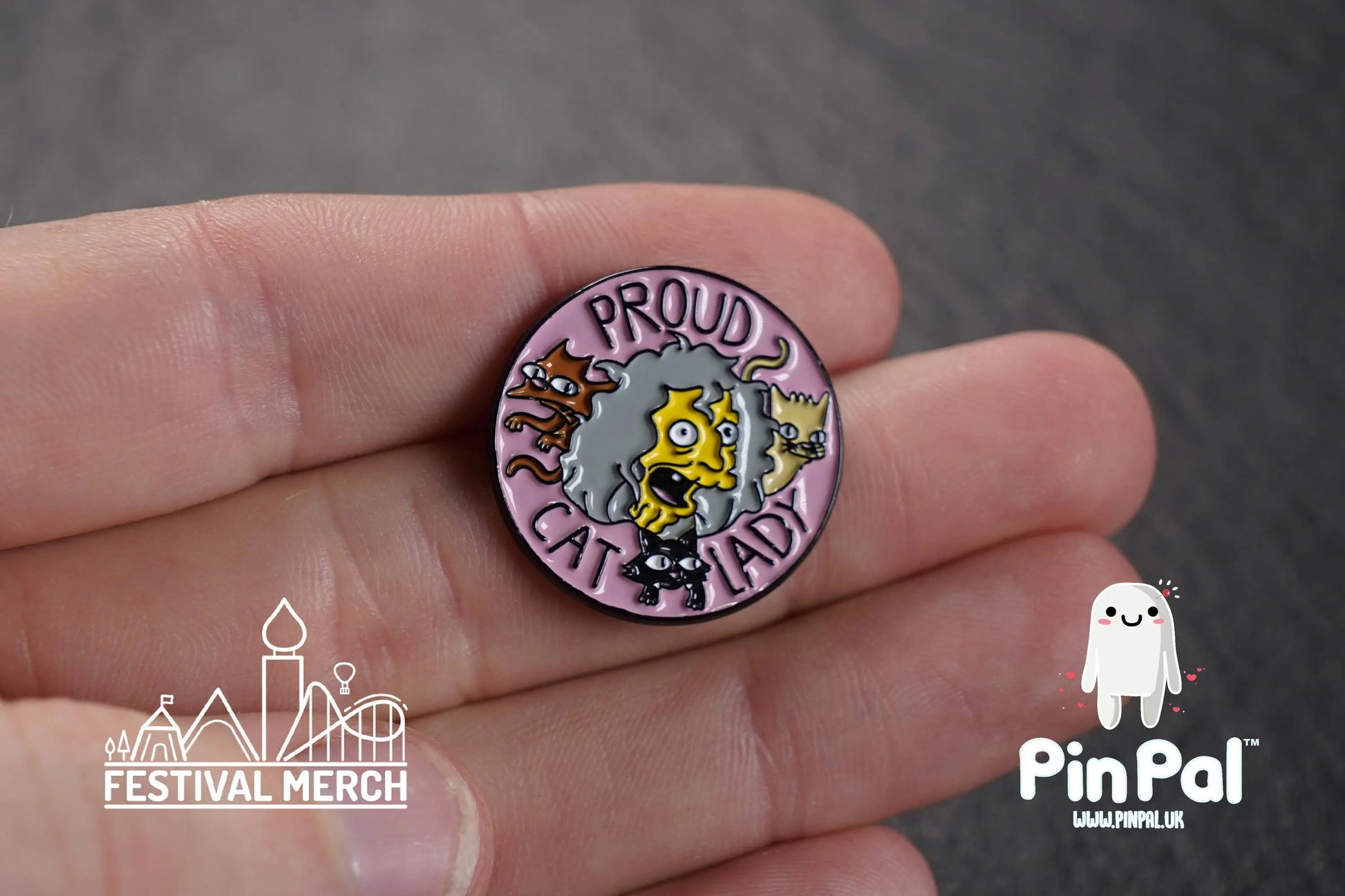 Funny Enamel Pin - PinPal UK162 - Pin Badges - Funny Gift, Music Gift, Anime Gift, Cute Gift, Positive gift, Cheeky Rude Gift, Unique Gift