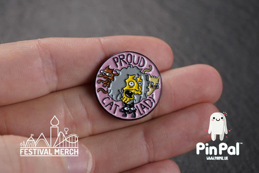 Funny Enamel Pin - PinPal UK162 - Pin Badges - Funny Gift, Music Gift, Anime Gift, Cute Gift, Positive gift, Cheeky Rude Gift, Unique Gift
