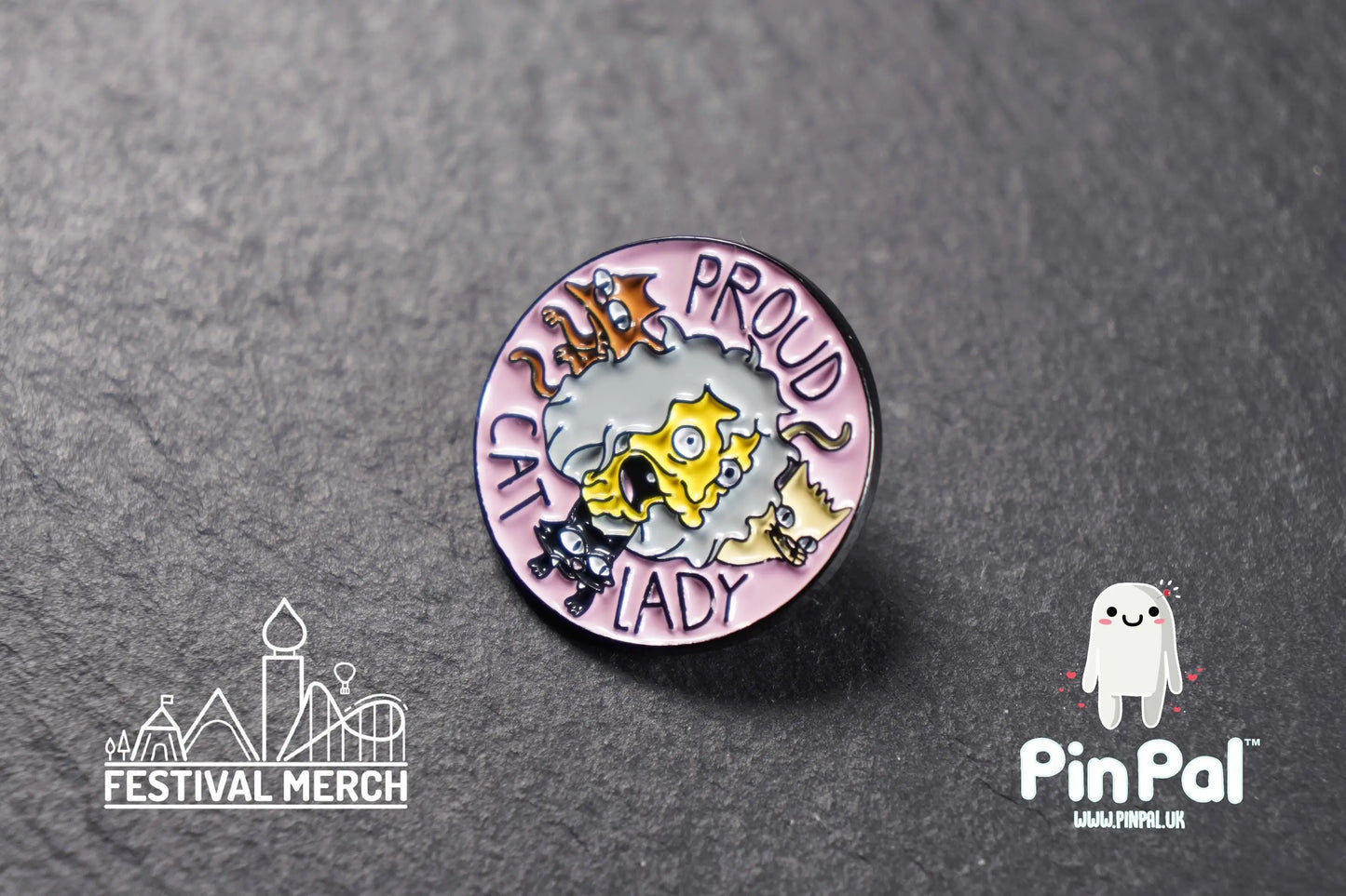 Funny Enamel Pin - PinPal UK162 - Pin Badges - Funny Gift, Music Gift, Anime Gift, Cute Gift, Positive gift, Cheeky Rude Gift, Unique Gift