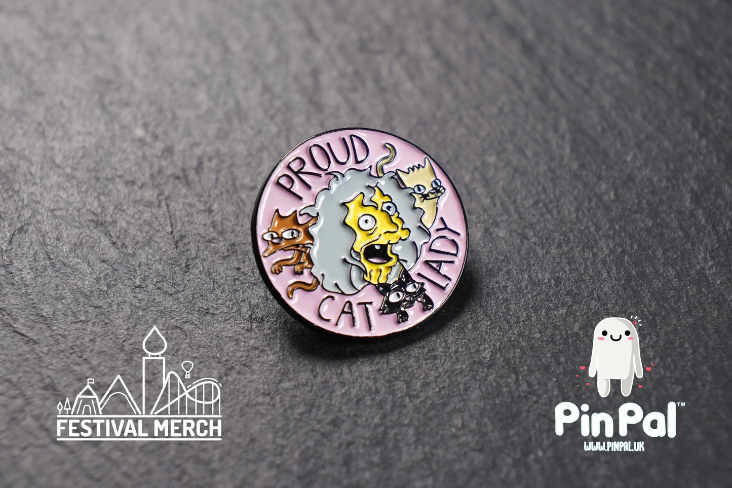 Funny Enamel Pin - PinPal UK162 - Pin Badges - Funny Gift, Music Gift, Anime Gift, Cute Gift, Positive gift, Cheeky Rude Gift, Unique Gift