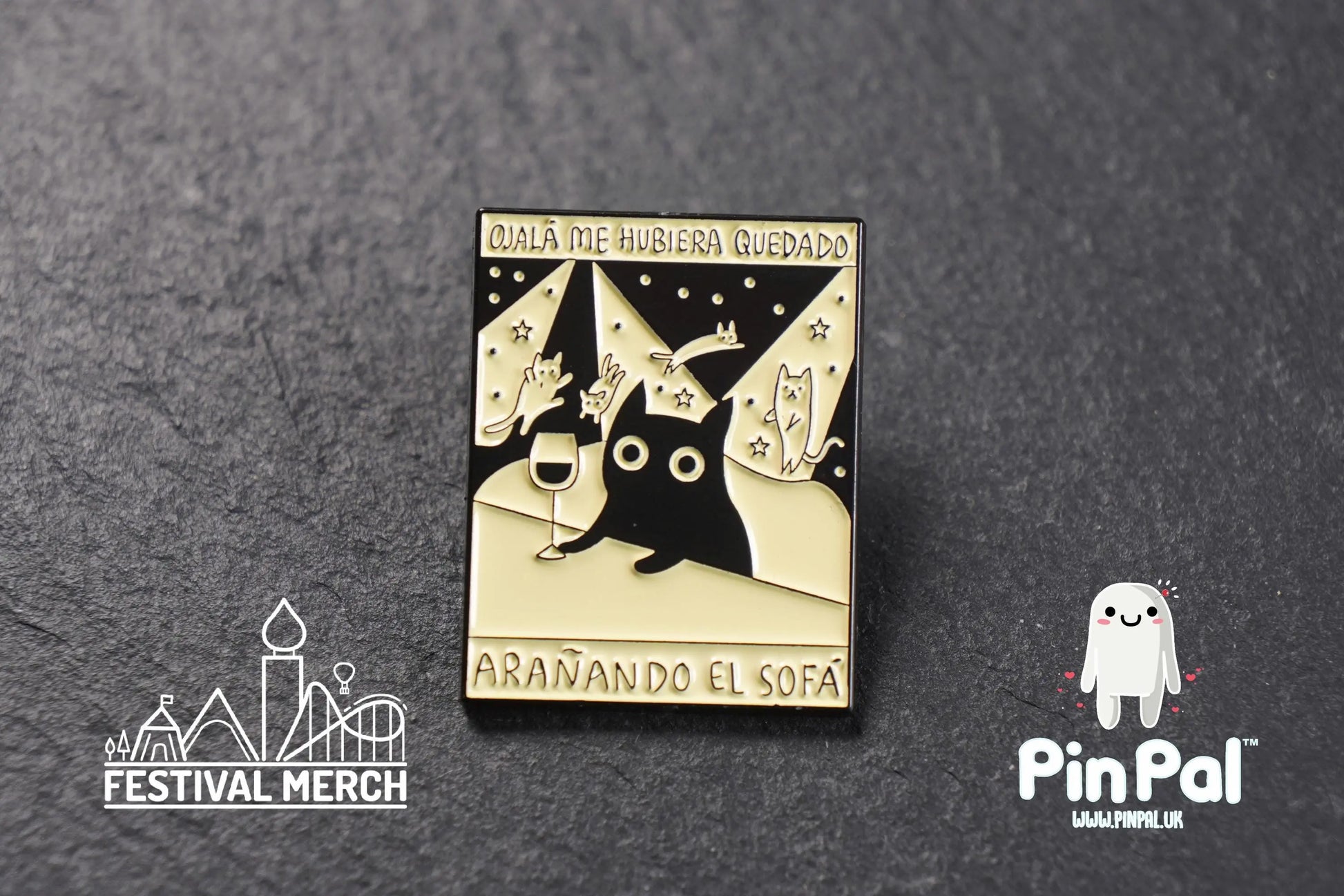 Funny Enamel Pin - PinPal UK166 - Pin Badges - Funny Gift, Music Gift, Anime Gift, Cute Gift, Positive gift, Cheeky Rude Gift, Unique Gift