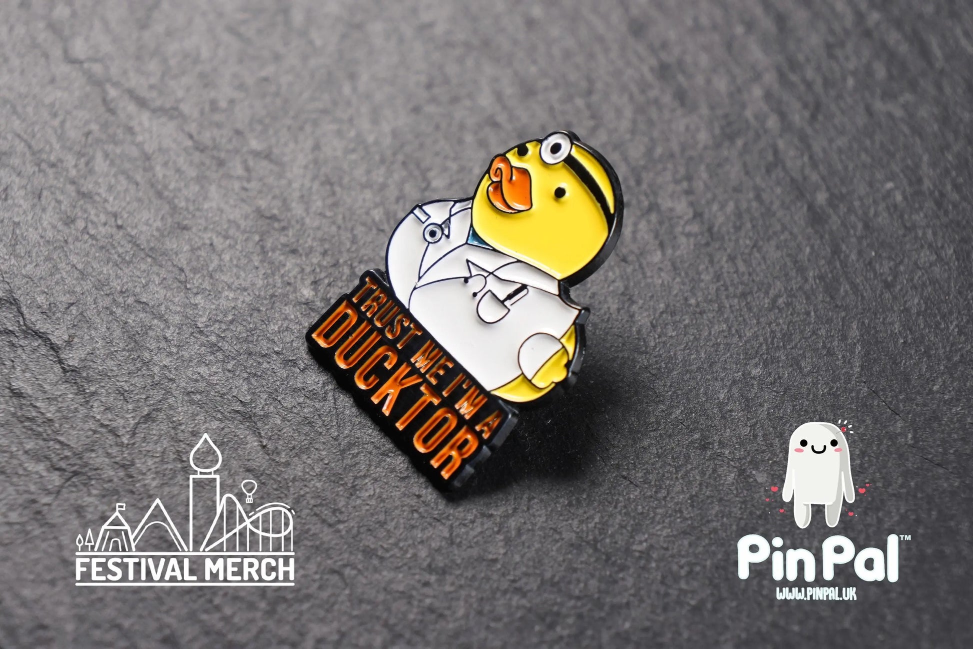 Funny Enamel Pin - PinPal UK167 - Pin Badges - Funny Gift, Music Gift, Anime Gift, Cute Gift, Positive gift, Cheeky Rude Gift, Unique Gift