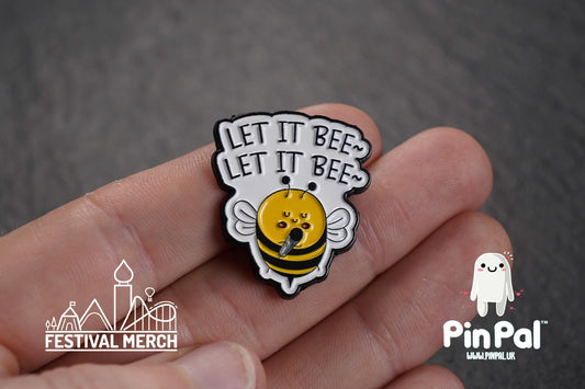 Bee Enamel Pin - PinPal UK173 - Pin Badges - Funny Gift, Music Gift, Anime Gift, Cute Gift, Positive gift, Cheeky Rude Gift, Unique Gift