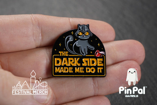 Cat Enamel Pin - PinPal UK182 - Pin Badges - Funny Gift, Music Gift, Anime Gift, Cute Gift, Positive gift, Cheeky Rude Gift, nerd jedi