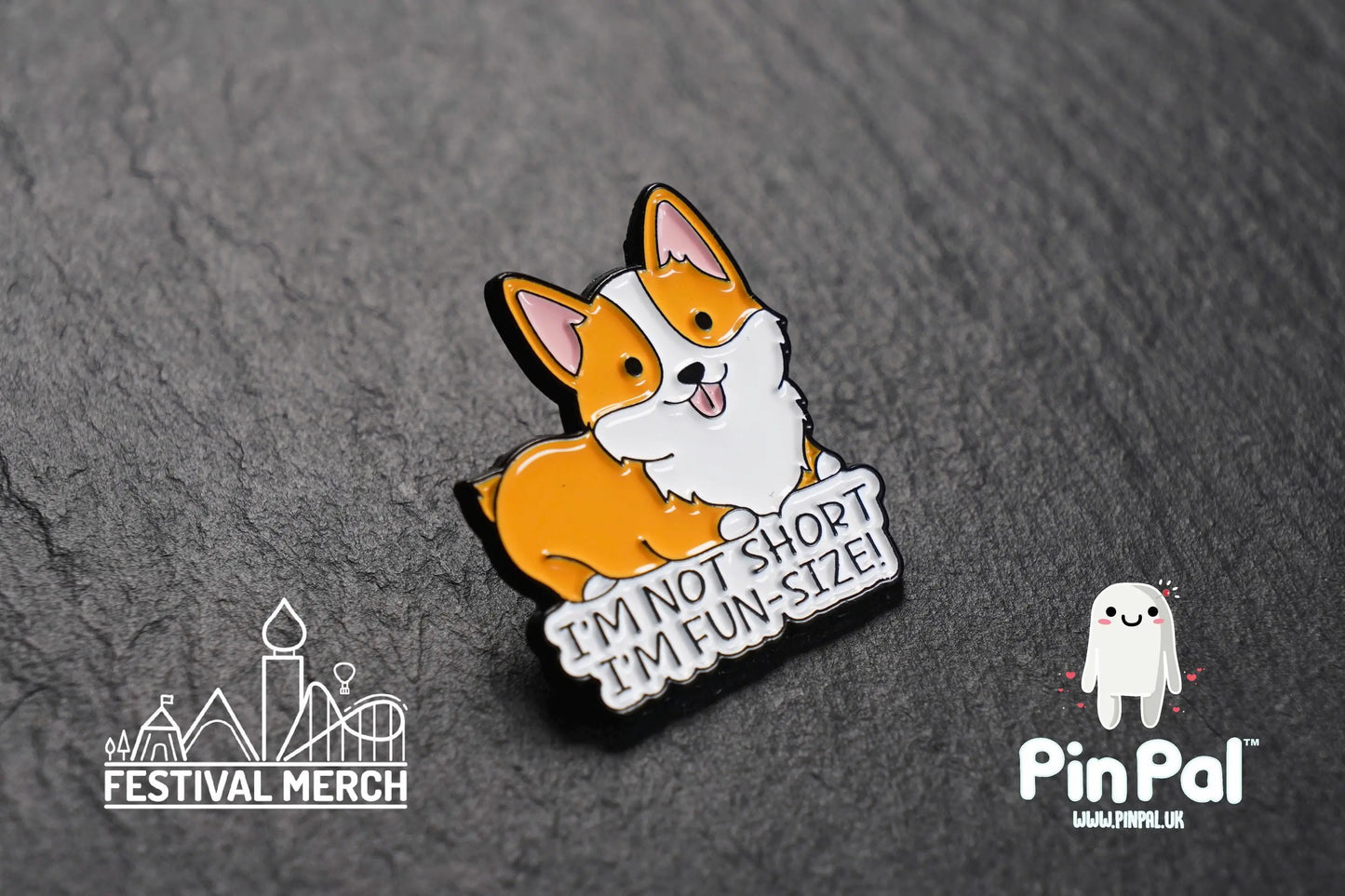 Dog Enamel Pin - PinPal UK184 - Pin Badges - Funny Gift, Music Gift, Anime Gift, Cute Gift, Positive gift, Cheeky Rude Gift, Unique Gift