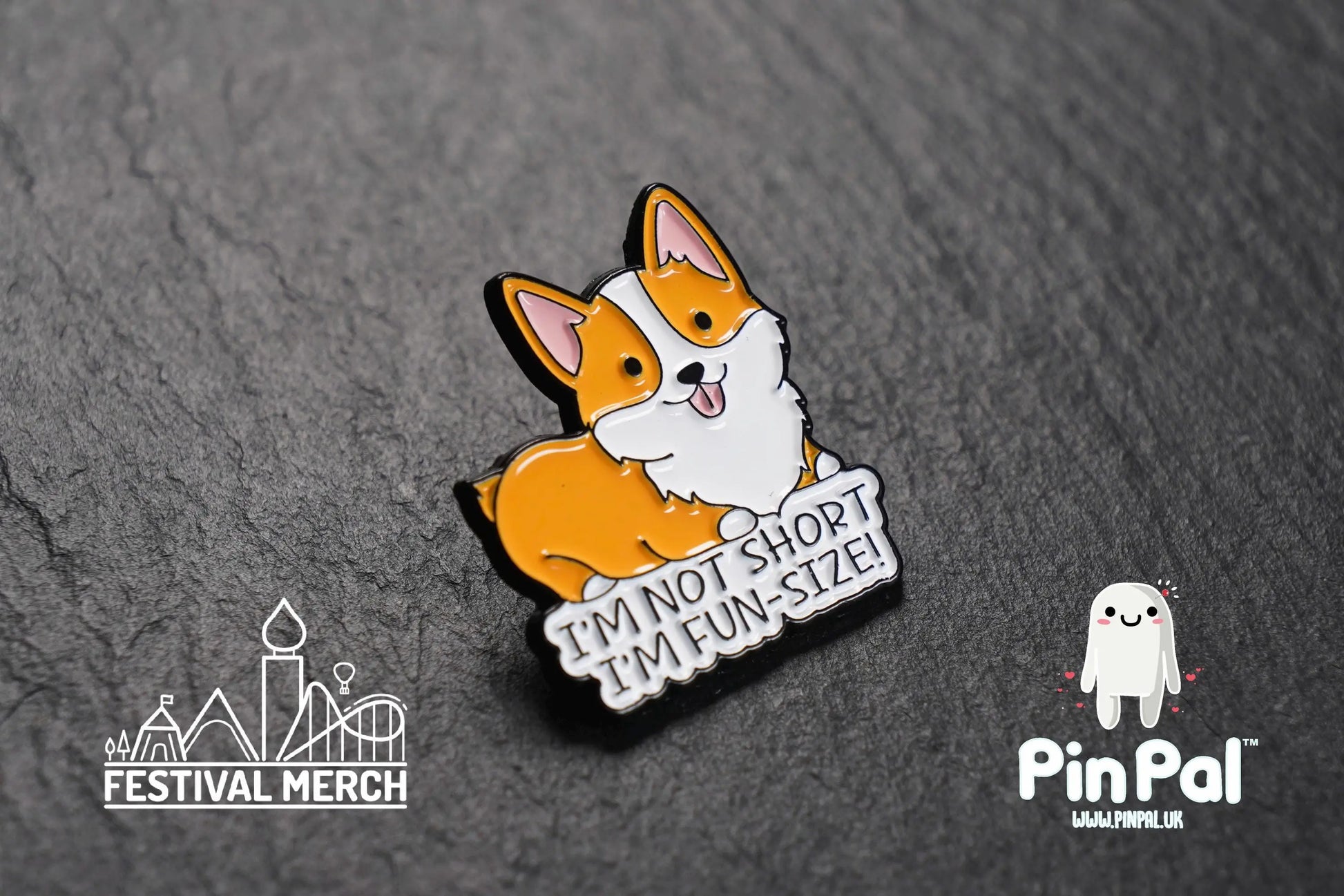 Dog Enamel Pin - PinPal UK184 - Pin Badges - Funny Gift, Music Gift, Anime Gift, Cute Gift, Positive gift, Cheeky Rude Gift, Unique Gift
