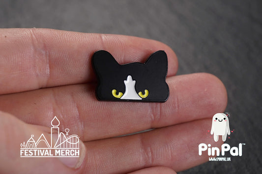 Cat Enamel Pin - PinPal UK191 - Pin Badges - Funny Gift, Music Gift, Anime Gift, Cute Gift, Positive gift, Cheeky Rude Gift, Unique Gift