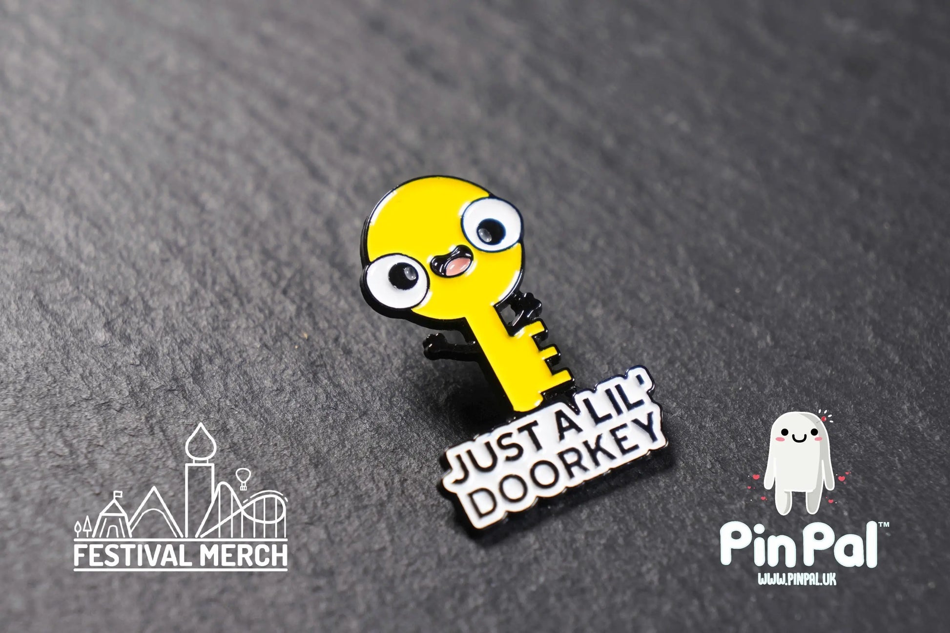Key Enamel Pin - PinPal UK196 - Pin Badges - Funny Gift, Music Gift, Anime Gift, Cute Gift, Positive gift, Cheeky Rude Gift, Unique Gift